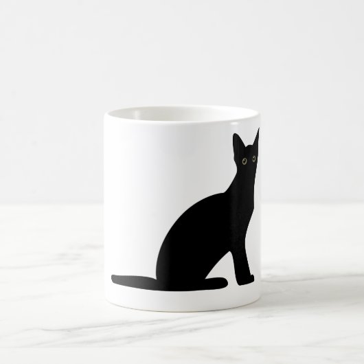 Cat Silhouette Tasse (Mittel)