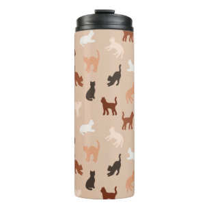 Cat-Silhouette Thermosbecher
