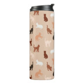 Cat-Silhouette Thermosbecher (Nach links gedreht)