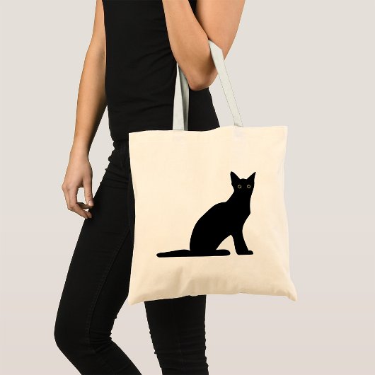 Cat Silhouette Tote Bag Tragetasche