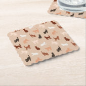 Cat-Silhouette Untersetzer (angewinkelt)