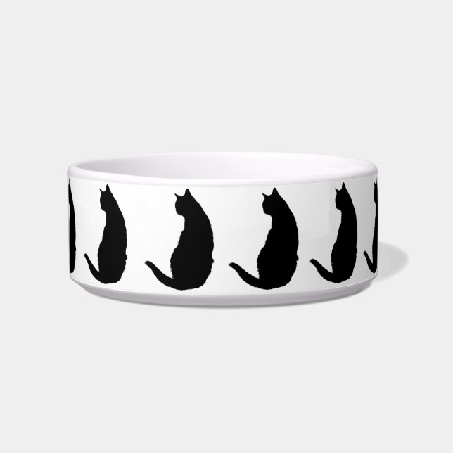 Cat-Silhouetten Napf (Vorderseite)