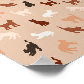 Cat silhouettePoster Poster (Ecke)