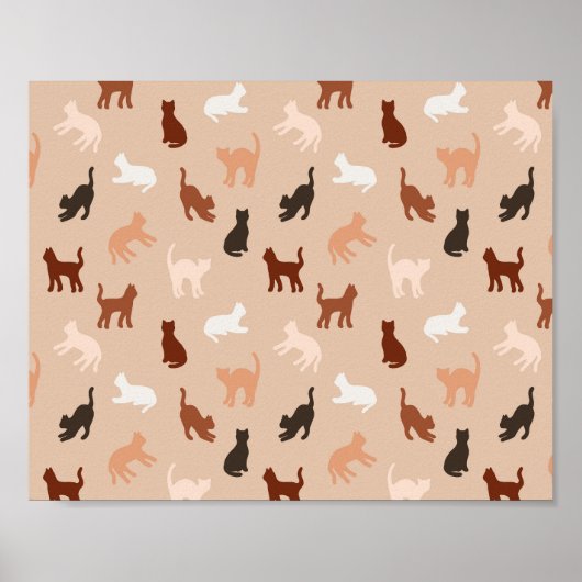 Cat silhouettePoster Poster (Vorne)