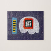 Cat Sits For Yearbook Foto Jigsaw Puzzle (Horizontal)