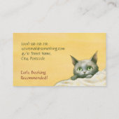 Cat Sitter - Adorable Wasserfarbkatzen Visitenkarte (Rückseite)