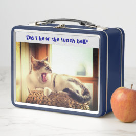 Cat Sitter Spaß Metal Lunch Box