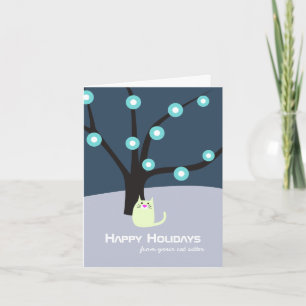 Cat Sitter-Urlaubskarte Feiertagskarte