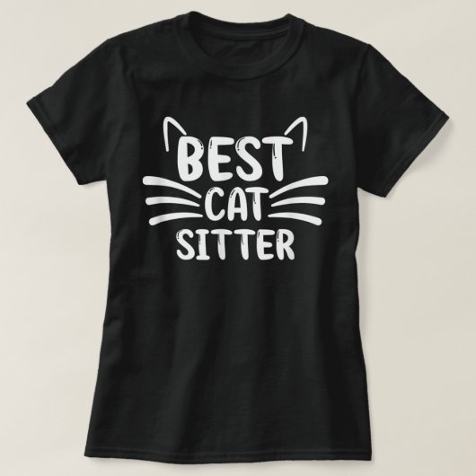 Cat Sitter Vielen Dank, dass Sie T - Shirt geben (Design vorne)