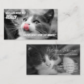 Cat Sitters lustige Cat Care Haustier Pflegedienst Visitenkarte (Vorne/Hinten)