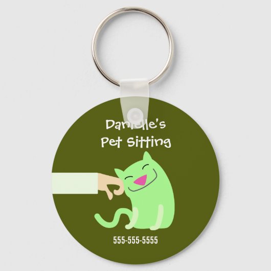 Cat Sitters Schlüsselring Schlüsselanhänger (Vorderseite)