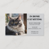 Cat Sitting Cat Care and Services Visitenkarte (Vorderseite)