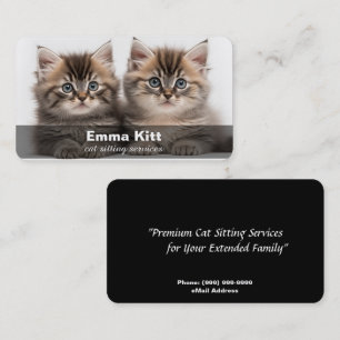 Cat Sitting / Cat Care Business Card Visitenkarte