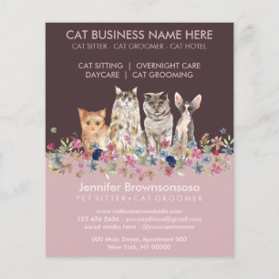 Cat Sitting Service Flyer