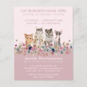 Cat Sitting Service Flyer (Vorne)