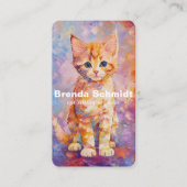 Cat Sitting Services Visitenkarte (Vorderseite)