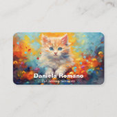 Cat Sitting Services Visitenkarte (Vorderseite)