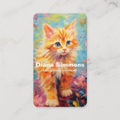 Cat Sitting Services Visitenkarte (Vorderseite)