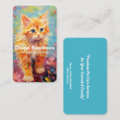Cat Sitting Services Visitenkarte (Vorne/Hinten)
