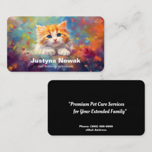 Cat Sitting Services Visitenkarte