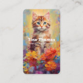 Cat Sitting Services Visitenkarte (Vorderseite)