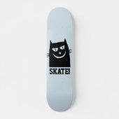 CAT-SKATEBOARDS, SCHWARZE CAT-FUNNIERE SKATEBOARD (Vorne)