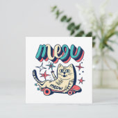 Cat Skaten Meow (Stehend Vorderseite)