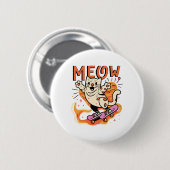 Cat Skaten Meow Button (Vorne & Hinten)