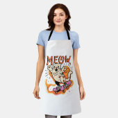 Cat Skaten Meow Schürze (Getragen)
