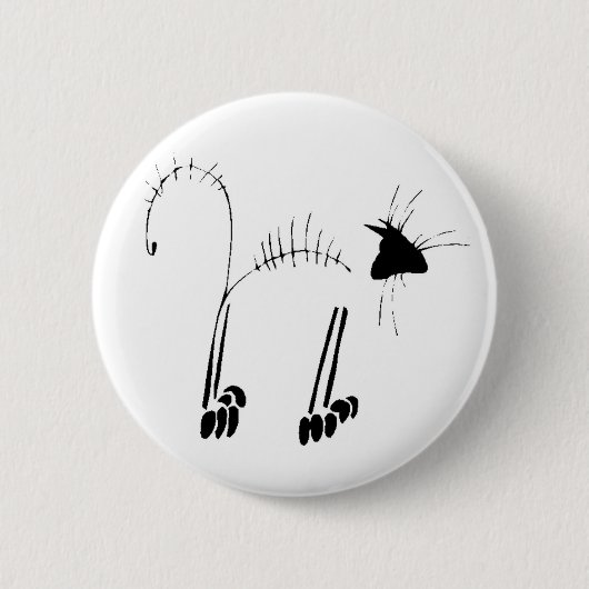 Cat Skeleton Button (Vorderseite)