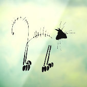 Cat Skeleton Fensteraufkleber (Blatt 3)