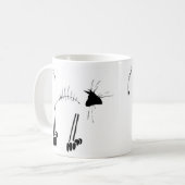 Cat Skeleton Kaffeetasse (Vorderseite Links)