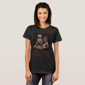 Cat Skeleton Waves T-Shirt (Vorne ganz)
