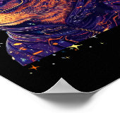 Cat Ski Snowboard Goggles Funny Ski Snowboardin Poster (Ecke)