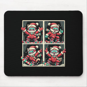 Cat Ski Snowboard Winter Berg Xmas Trip Pho Mousepad