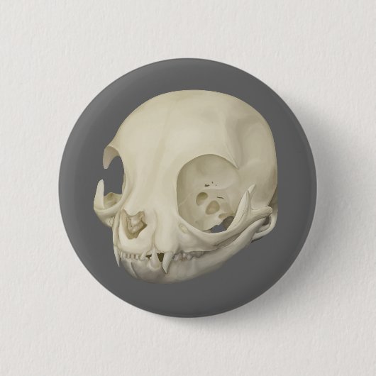 Cat Skull Button (Vorderseite)