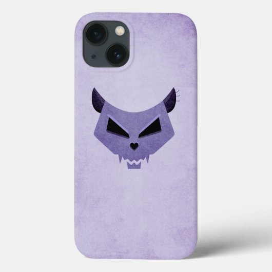 Cat Skull Creepy Gothic Case-Mate iPhone Hülle (Rückseite)