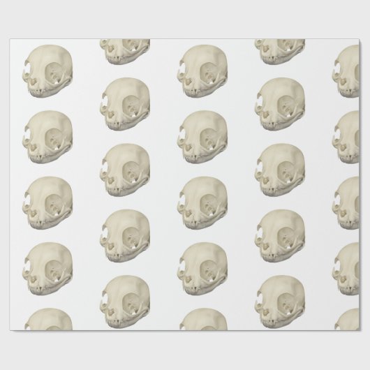 Cat Skull Geschenkpapier (Flach)