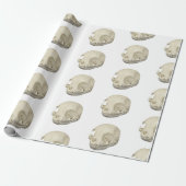 Cat Skull Geschenkpapier (Ungerollt)