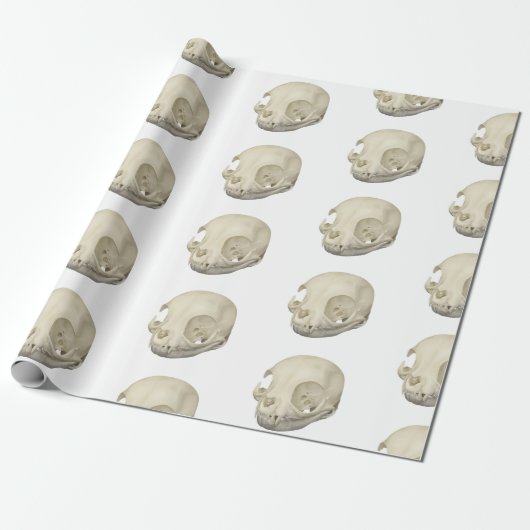 Cat Skull Geschenkpapier (Ungerollt)