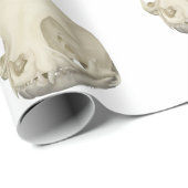 Cat Skull Geschenkpapier (Rolleneckpunkt)