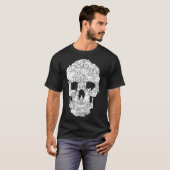 Cat Skull Kitty Skeleton Halloween Costume Tarot T-Shirt (Vorne ganz)