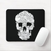 Cat Skull Kitty Skeleton Halloween Goth Punk Emo G Mousepad (Mit Mouse)