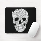 Cat Skull - Kitty Skeleton Halloween Kostüm Idee Mousepad (Mit Mouse)
