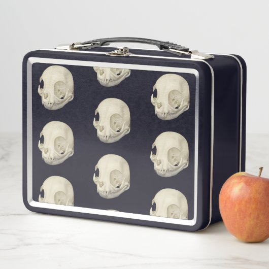 Cat Skull Metall Brotdose (Beispiel)