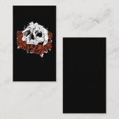 Cat Skull Rose Skeleton Kitten Visitenkarte (Vorne/Hinten)