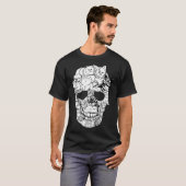 Cat Skull Shirt - Kitty Skeleton Halloween Kostüm (Vorne ganz)