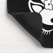 Cat Skull Shirt - Kitty Skeleton Halloween Kostüm Mousepad (Ecke)