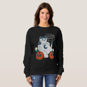 Cat Skulls Two Heads Are Better Than One Metal Ca Sweatshirt (Vorne ganz)