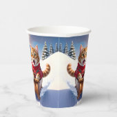 Cat Sled Ride Pappbecher (Rechts)